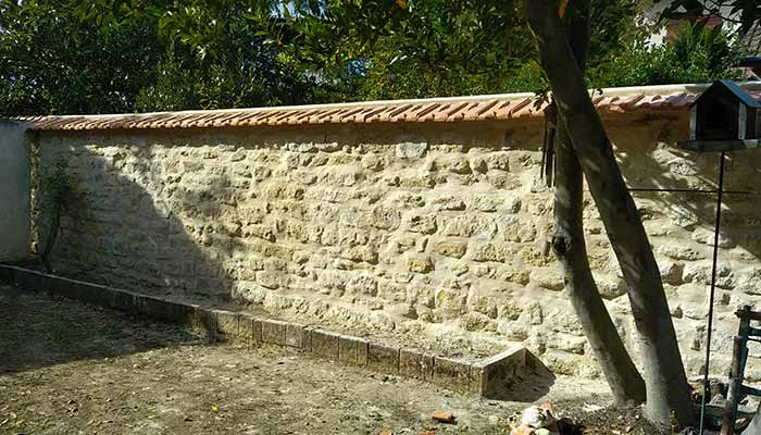 Rénovation murs de clôture à verneuil-sur-seine