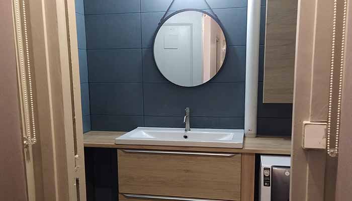 Rénovation d'une salle de bain dans un appartement à aubergenville